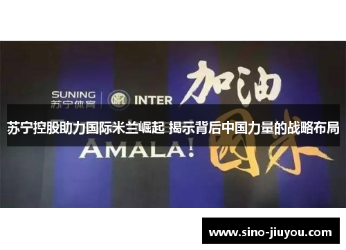 苏宁控股助力国际米兰崛起 揭示背后中国力量的战略布局